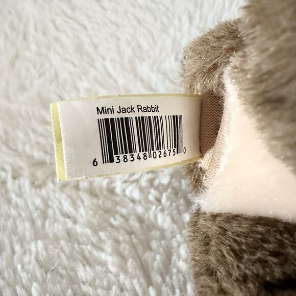 Folkmanis Mini Jack Rabbit Finger Puppet 5” Brown Plush Toy Stuffed Animal - Picture 5 of 5